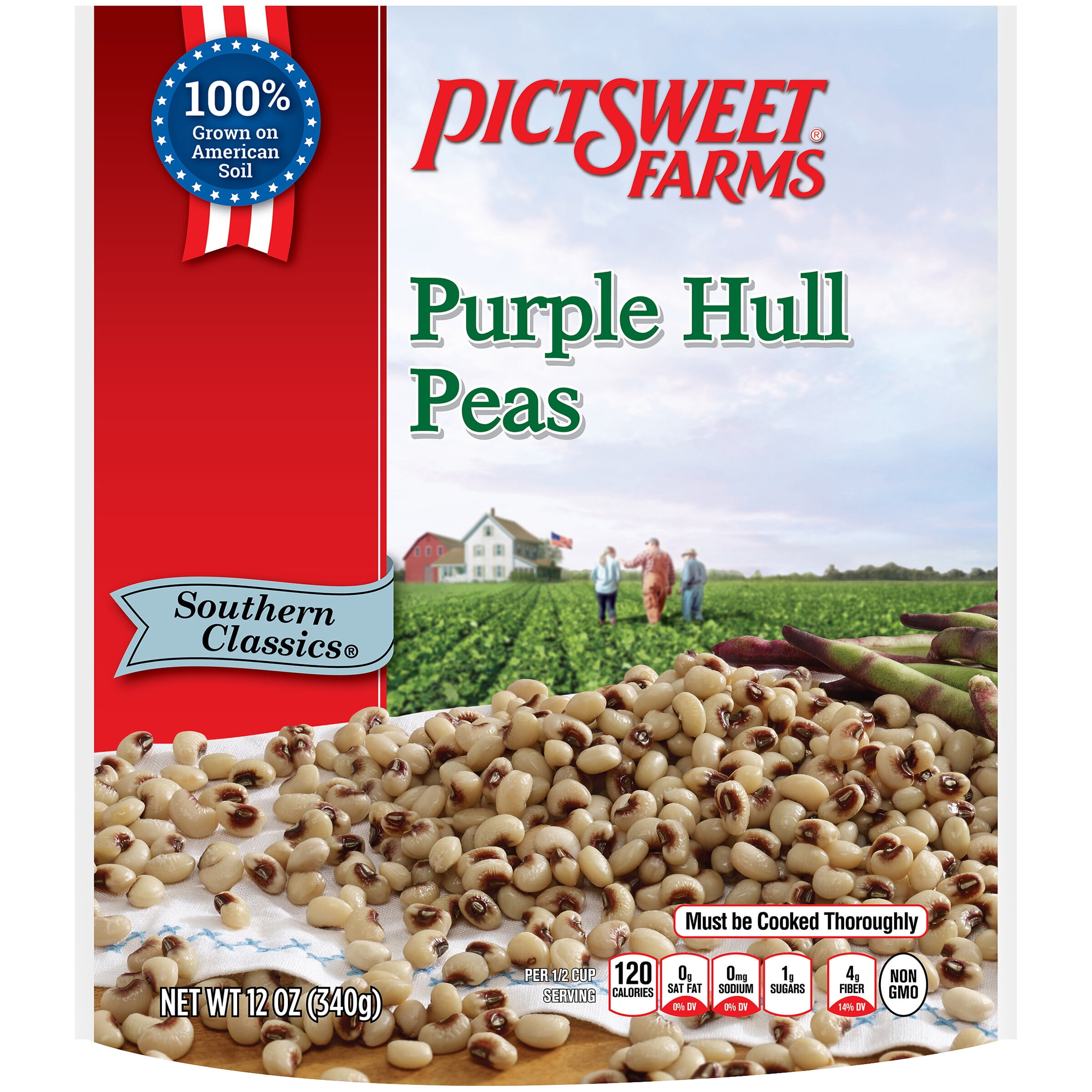 Pictsweet Farms® Southern Classics® Purple Hull Peas 12 oz. Bag