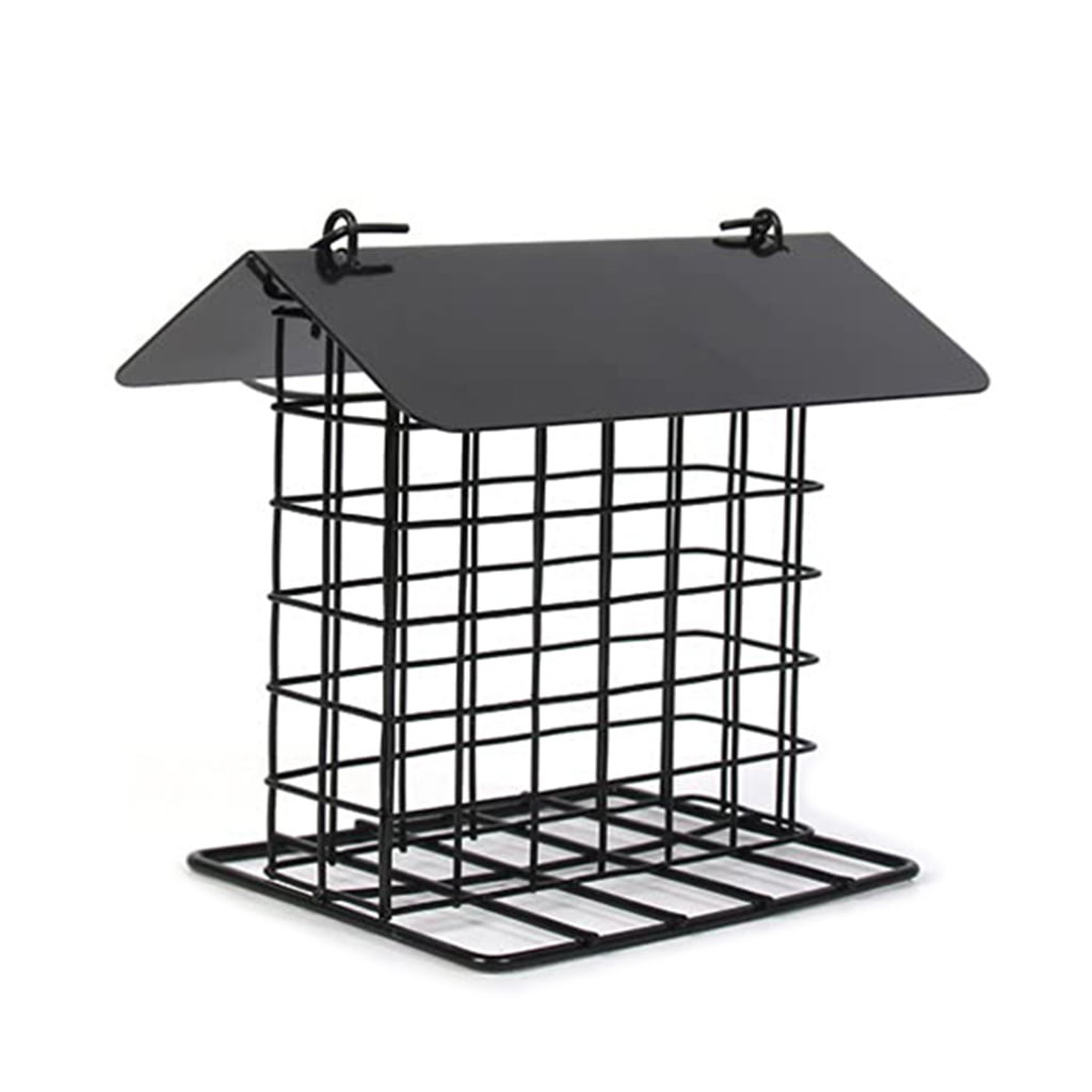 Bird Feeder with Roof WeatherProof Metal Bird Feeder Wild Bird Feeders
