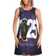 thumbnail image 1 of Easygdp 2025 Happy New Year 4 para Vestido Transpirable de Mujer, Vestido Suelto de Manga Corta con Pliegues y Bolsillos para el Verano, 1 of 7