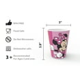 thumbnail image 5 of Zak Designs Kids Dinnerware Set Disney Minnie Mouse, Includes Plate, Bowl, and Tumbler, Non-BPA Made of Durable Melamine Material and Perfect for Kids (3-Piece Set), 5 of 8