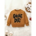 thumbnail image 2 of Bagilaanoe Toddler Baby Girl Boy Oversized Sweatshirt Long Sleeve Letters Print Pullover 6M 12M 18M 24M 3T Kids Fall Loose Tee Tops, 2 of 8