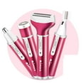thumbnail image 3 of Tondeuse Électrique Rasoir pour Femmes 4 en 1 Rasoir Électrique Multifonction Kit Tondeuse pour Poils de Nez (Fuchsia), 3 of 7
