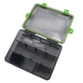 thumbnail image 3 of Caja de pesca señuelo portátil impermeable cebo gancho cajas herramienta (grande) verde, 3 of 6