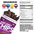 thumbnail image 3 of Wicked Cutz Premium Beef Jerky Crispy Chips, Korean BBQ Recipe, 28g Protein, 1.25 oz, 2-Pack, 3 of 7