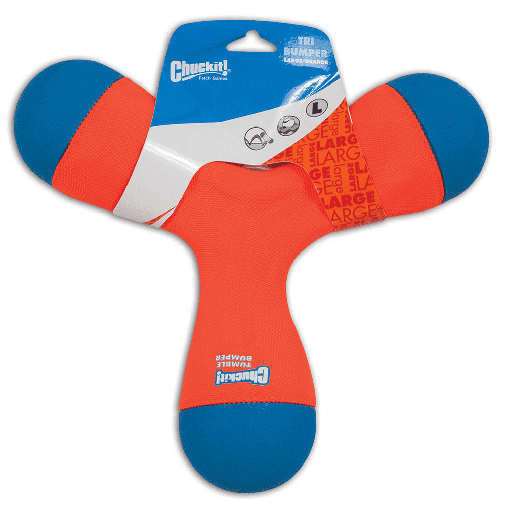 Chuckit! TriBumper Tumbling Fetch Dog Toy, Large