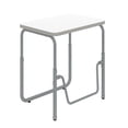 thumbnail image 2 of Pemberly Row Metal Height Adjustable Student Desk Pendulum Bar in White, 2 of 5