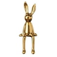 thumbnail image 2 of BAETEUY Sitting Rabbit Figurine Long Ears Bunny Resin Statue Sculpture Home Office Bookshelf Desktop Animal Decoration Ornament, 2 of 8