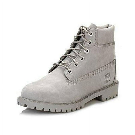 Timberland 6" Waterproof Boots Unisex Juniors (6 Big Kid M, LT Gray)