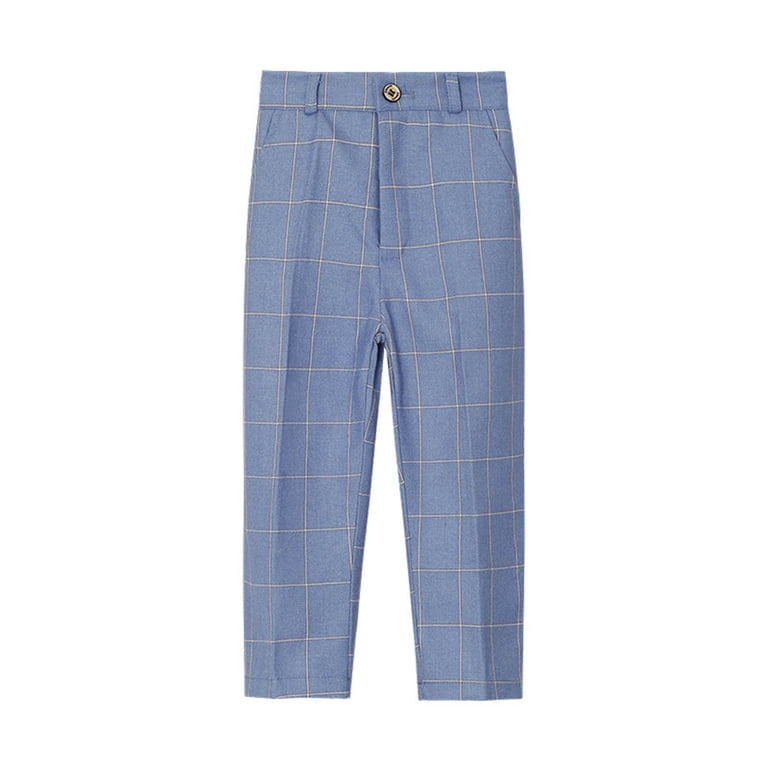 blue dress for baby girl Men's Classic Fit Pinstripe Pants Navy by Bespoke Moda