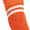 Orange, White, variant on Women's Ribbed Athletic Thigh Highs, Black/White, O/S