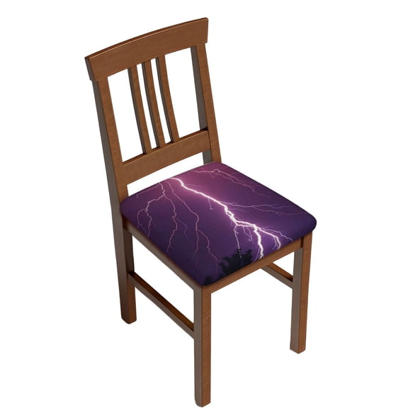 Rateoe Thunderstorm Violet Purple Pattern Square Couch Cushion Covers, Sofa Furniture Protector Slipcover with Bottom Tie rope, Soft Non-Slip Non-Wrinkle Non-Sticky-Two Pieces
