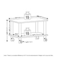 thumbnail image 2 of Soporte para impresora Furinno Econ Home Office para debajo del escritorio con ruedas, 2 of 7