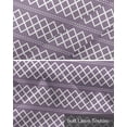 thumbnail image 6 of Purple Geometric Linen Curtain Valance for Bedroom/Bathroom/Kitchen/Office/Living/Dining Room Window,Modern Abstract Art Plaid Aesthetics Rod Pocket Topper Decorative Cafe Drapes Panel 60"x18", 6 of 6