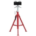 thumbnail image 2 of Pinypikaka Pipe Jack Stand with Roller Head, 28-52 Inch Height Adjustable,1/8"-12" Capacity, 2500LBS Load Capacity, Heavy-Duty Carbon Steel Body, Steel Jack Stands, Red, 2 of 8