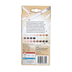 24ct Colors of the World Fine Line Washable Markers