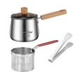 thumbnail image 3 of Lipstore 3x Deep Fryer Set Cookware Thick Small Deep Fryer Pot for Party Home, 3 of 8