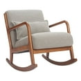 thumbnail image 4 of Hady Rocking Chair Gray Accent Chair, Modern Style, Armrest support, Plywood, Indoor Living, 4 of 11