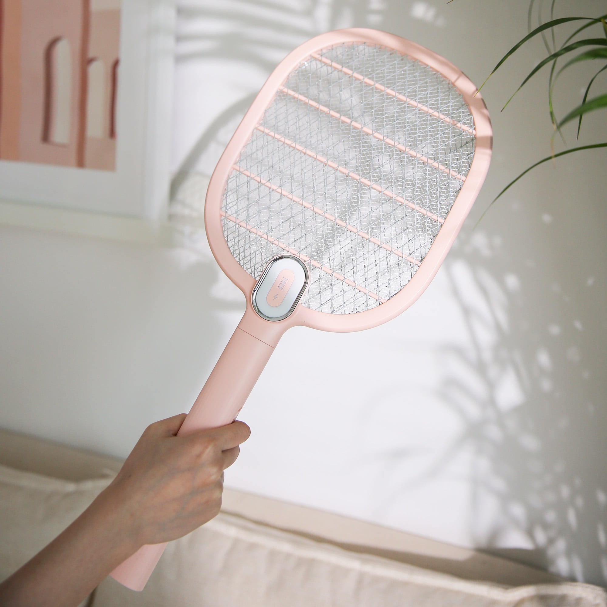 LELINTA Rechargeable Electronic Fly Bug Swatter Zapper Racket, Mosquito