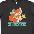 thumbnail image 4 of Inktastic Big Sis Woodland Fox Sister Youth T-Shirt, 4 of 5