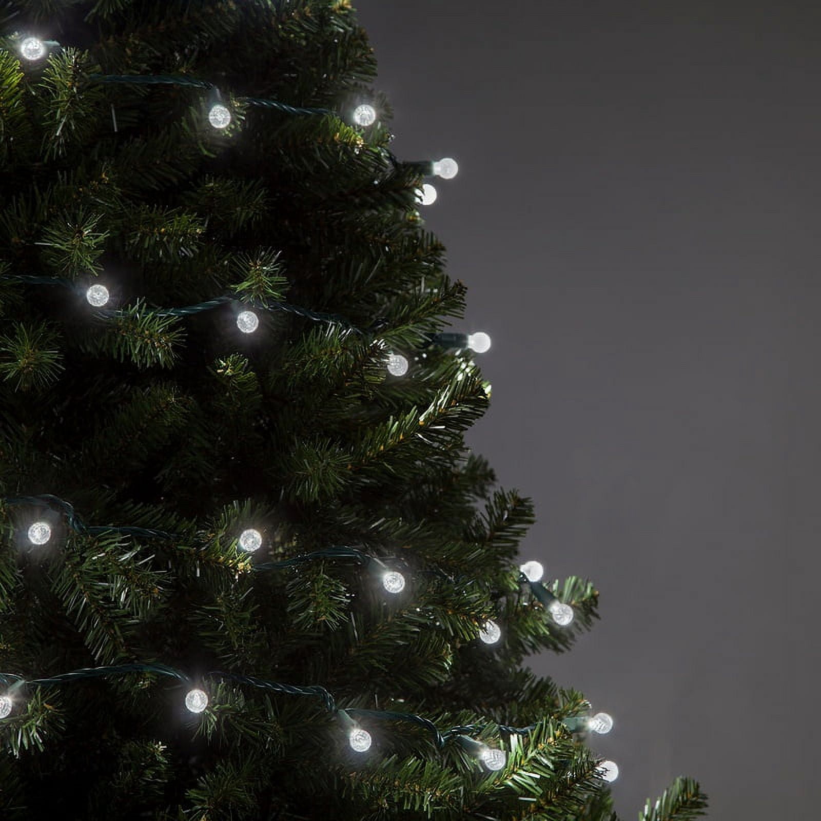 70 G12 Ball Lights Cool White String Lights, 24 ft LED Globe Christmas Lights Cool White Lights String Globe String Lights White LED String Lights