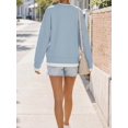 thumbnail image 5 of Womens Oversized Crewneck Sweatshirt - Teacher Outfits Fall Long Sleeve Top, 5 of 12
