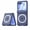 Blue (Clear Film), variant on Dteck Hinge Protective Case for Motorola Razr 2026/2025/2024, Compatible with MagSafe, Magnetic Translucent Matte Back Cover with Screen Protector,Blue (Privacy Film)