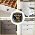 thumbnail image 6 of 4 Pcs Cabinet Handle Drawer Pulls Giraffe Knobs with Screws Square Furniture Office Cabinet Knob Decoration, 6 of 7