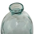 thumbnail image 6 of DecMode 29" Abstract Handmade Spanish Bottleneck Light Blue Recycled Glass Vase, 6 of 13