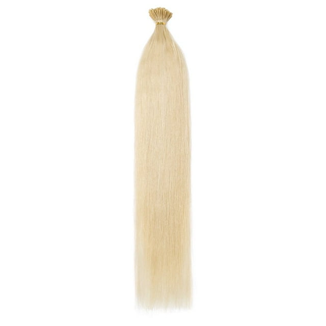 MesaSe I Tip Human Hair Extensions 100 Strands Pre Bonded Stick Tip Keratin Straight Soft Hair