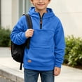 thumbnail image 5 of Amidoa Hoodies for Boys Zip Fleece Hooded Sweatshirt Long Sleeve Kids Fashion Hoodie Fall Winter Clothes Blue Size 6-7 Years, 5 of 9