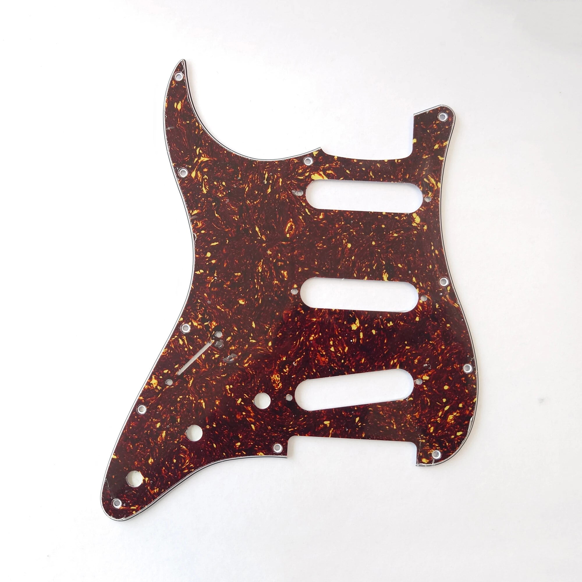 For Fit Fender Left-handed Stratocaster SSS Pickup Strat Guitar Pickguard Replacement Parts with Mounting Screws 3 Ply
