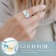 thumbnail image 4 of unbranded Anillo De Pareja De Cobre Con Único Para Uso Decorativo Regalo Para San Valentín, 4 of 7