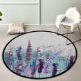thumbnail image 3 of Coolnut Round Rugs for Living Room, Beautiful Vector Illustration Non-Slip Coral Velvet Long Runner Rugs, Washable Water Absorbent Mat Carpet for Bedroom Kitchen Kids Room, 3 of 6