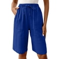 thumbnail image 2 of Pants for Women Casual Work Stretchy Slim Fit Trousers Office Slacks with Pockets, 2 of 6