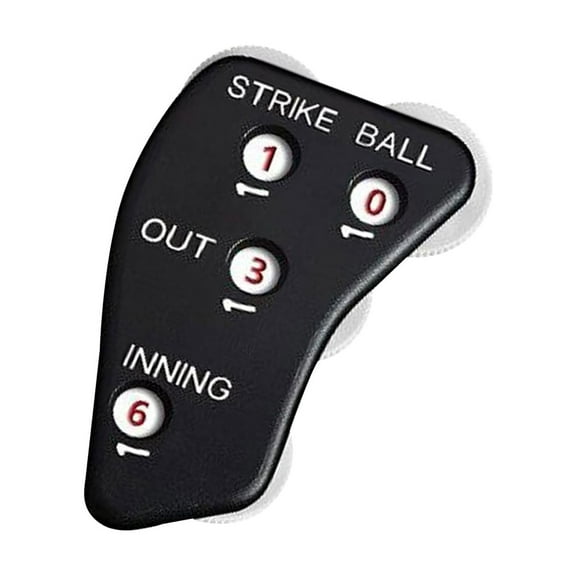 Baseball Umpire , Baseball Umpire Equipment Non Slip Surface 8cmx6cm Score Counter Portable Umpire Indicator 4 Dial for Innings Gift