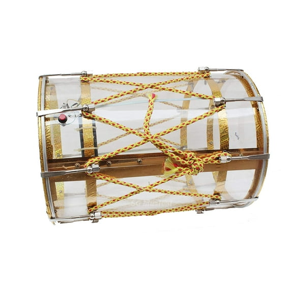 Naad Transparent Lighting Medium Bhangra Dhol/Punjabi Dhol Wedding Festival