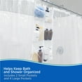 thumbnail image 5 of Kenney 6-Pocket Hanging Mesh Shower Organization Caddy, White, 5 of 6