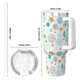 thumbnail image 4 of Fotbe Gold Stars Blue Dots Pattern Pattern 40oz Ice Bully With Handle And Straw Stainless Steel Vacuum Insulated Cup And 2 In 1 Straw Lid, 4 of 8