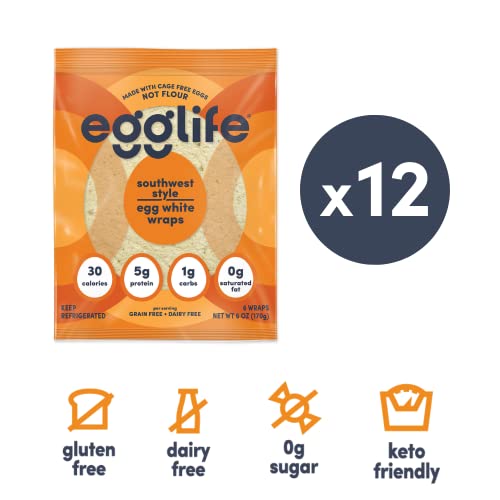 egglife egg white wraps, Southwest, Egg White Wraps, 72 Total Wraps (12
