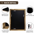thumbnail image 6 of ANDY STAR Gold Bathroom Mirror, 24x36 Inch Beveled Rectangle Mirror, Brushed Brass Mirror in Stainless Steel Metal Frame, Wall Mount for Bathroom, Bedroom, Living Room, Mantel, 6 of 9