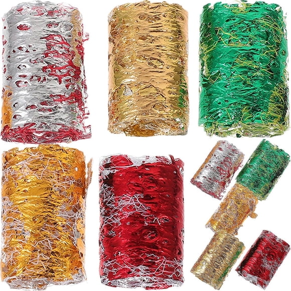 1 Box Fashion DIY Manicure Decoration Nail Art Gold Foil Mesh Gauze Gold and Silver Foil Gauze DIY Phototherapy Nail Decorations Nail Art Supplies for