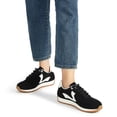thumbnail image 7 of LUCKY STEP Womens Fashion Sneakers Trendy Tennis Shoes Stylish Retro Casual Shoes,Black, 7 of 7