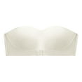 thumbnail image 4 of XIYON Strapless Bras For Women Thin Seamless Vest Soft Support Large Chest Small Half Fixed Cup Breathable Bra Comfy Bra, 4 of 4