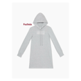 thumbnail image 2 of Calvin  Klein Performance Logo Hooded Sweatshirt Dress, fuchsia, Large, 2 of 2