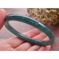 thumbnail image 4 of Certified Icy Green Burma 100% Natural A JADE Jadeite Circle Bangle Bracelet 58 mm 660155 TN, 4 of 13