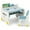 Blue+White, variant on Costway Kids Drawing Table & Chair Set for Reading Playing with Pens & Blackboard Eraser Blue