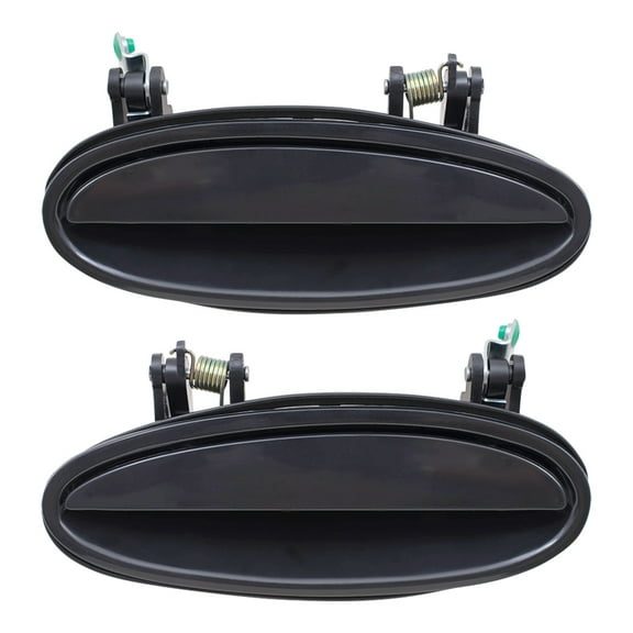 Brock Replacement Pair Set Rear Outside Outer Exterior Door Handles compatible with 10439378 10331594