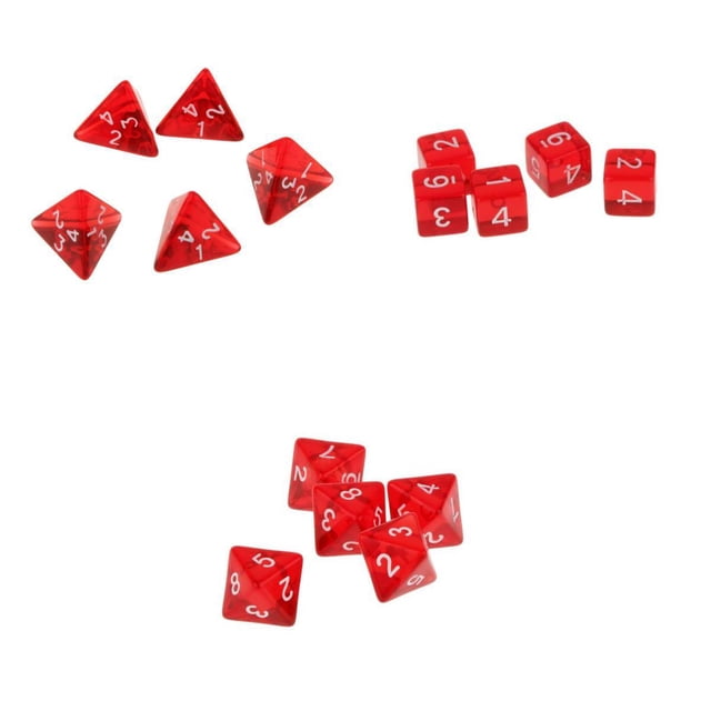 Juego De 15 Dados De Varios Lados D8 D& Games Accesorio Sunnimix Juguetes de dados de varios lados
