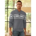 thumbnail image 3 of Iceglad Men's Casual Christmas Sweater Slim Fit Xmas Pullover Knitwear Holiday Knit, 3 of 8