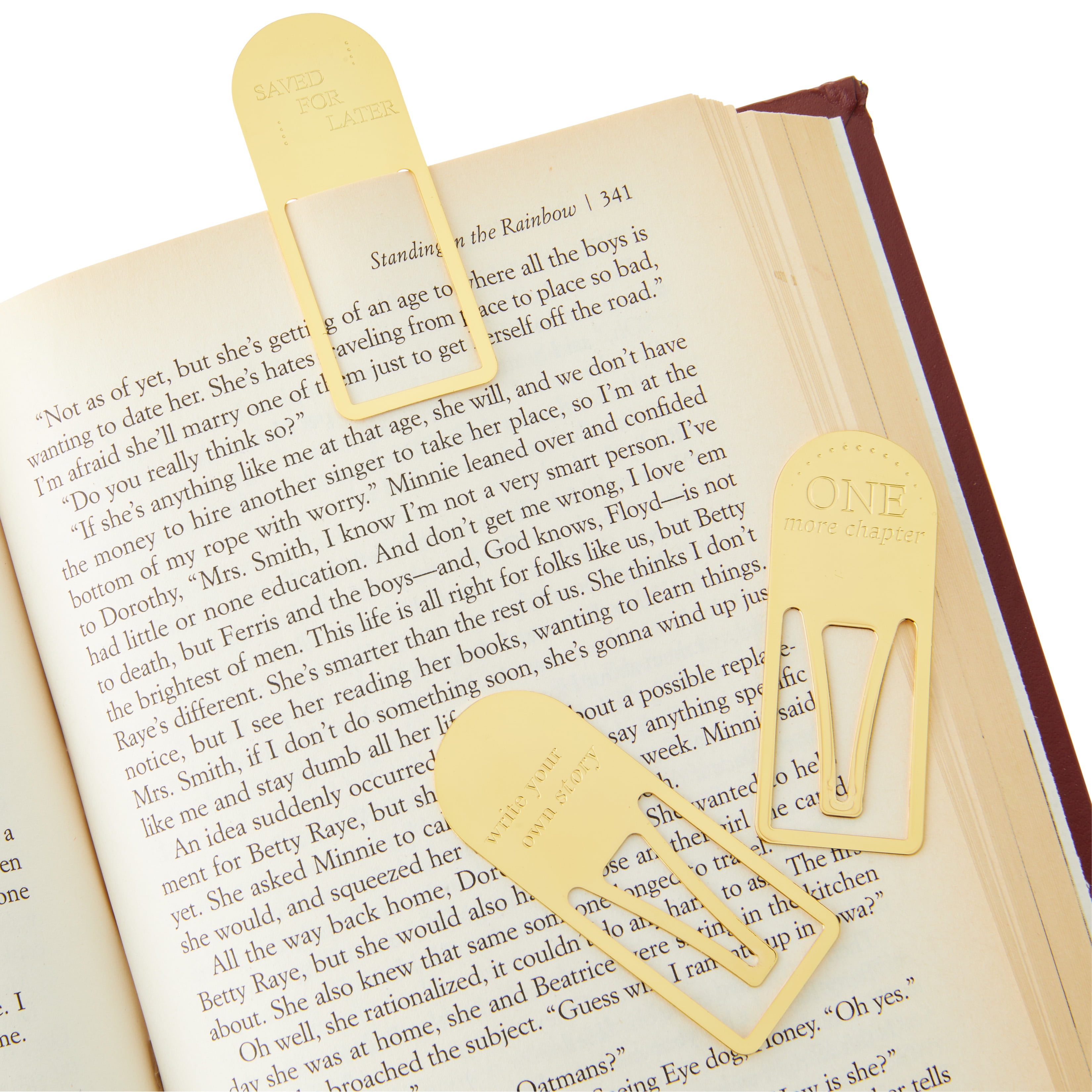 Pen+Gear Metal Bookmarks, Gold, 3 Count